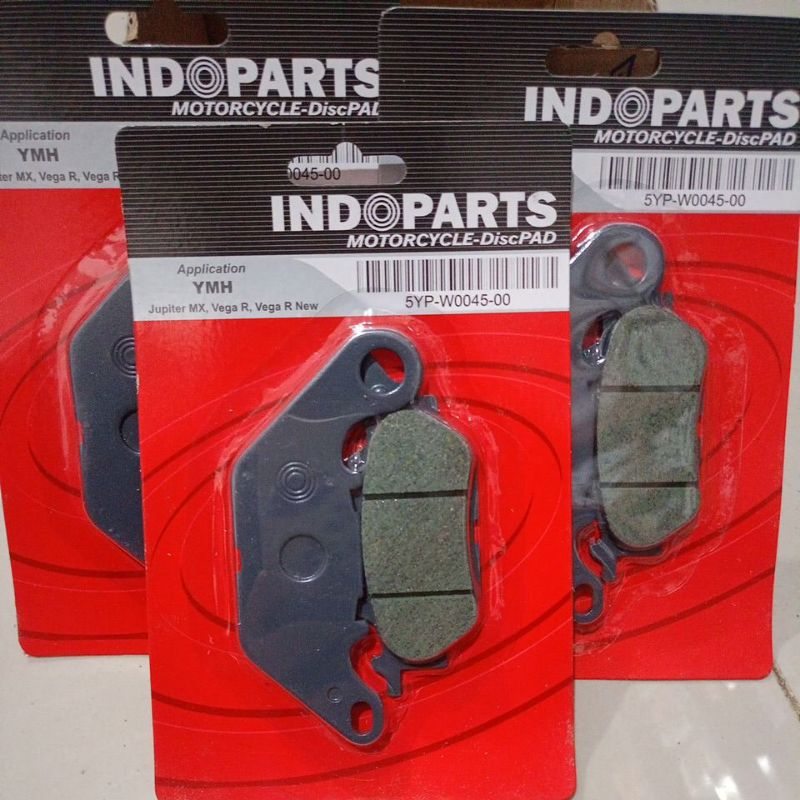 ผ้าเบรกหน้า DISPAD JUPITER MX/VEGA R/VEGA R ใหม่ (5YP W0045 00) ยี่ห้อ INDOPARTS