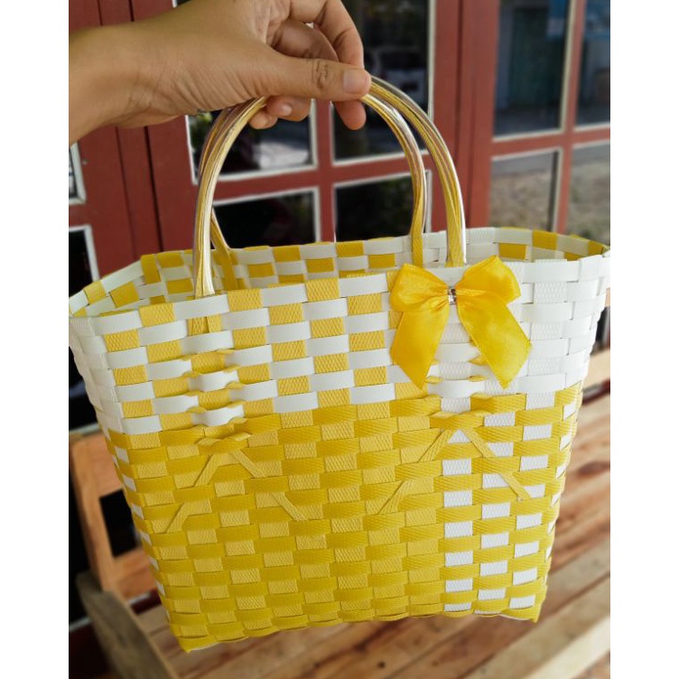 Best-sale SMALL WOVEN BAG FOR GROCERY 3kguk 21x12x21womens bagsul bag for Celebration