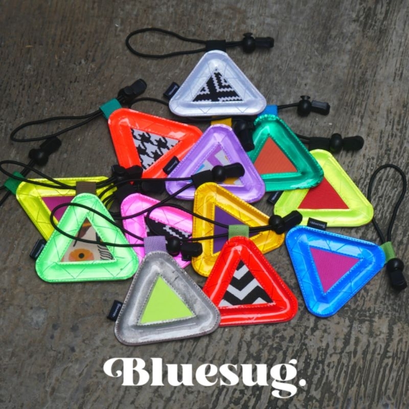 CAHAYA Triangle Reflector Bluelug Bicycle Triangle Reflector Light Reflector Triangle Bike 10 ซม.