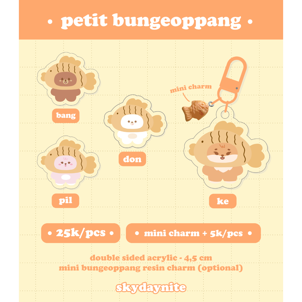 พวงกุญแจ Day6 Petit Denimalz Bungeoppang