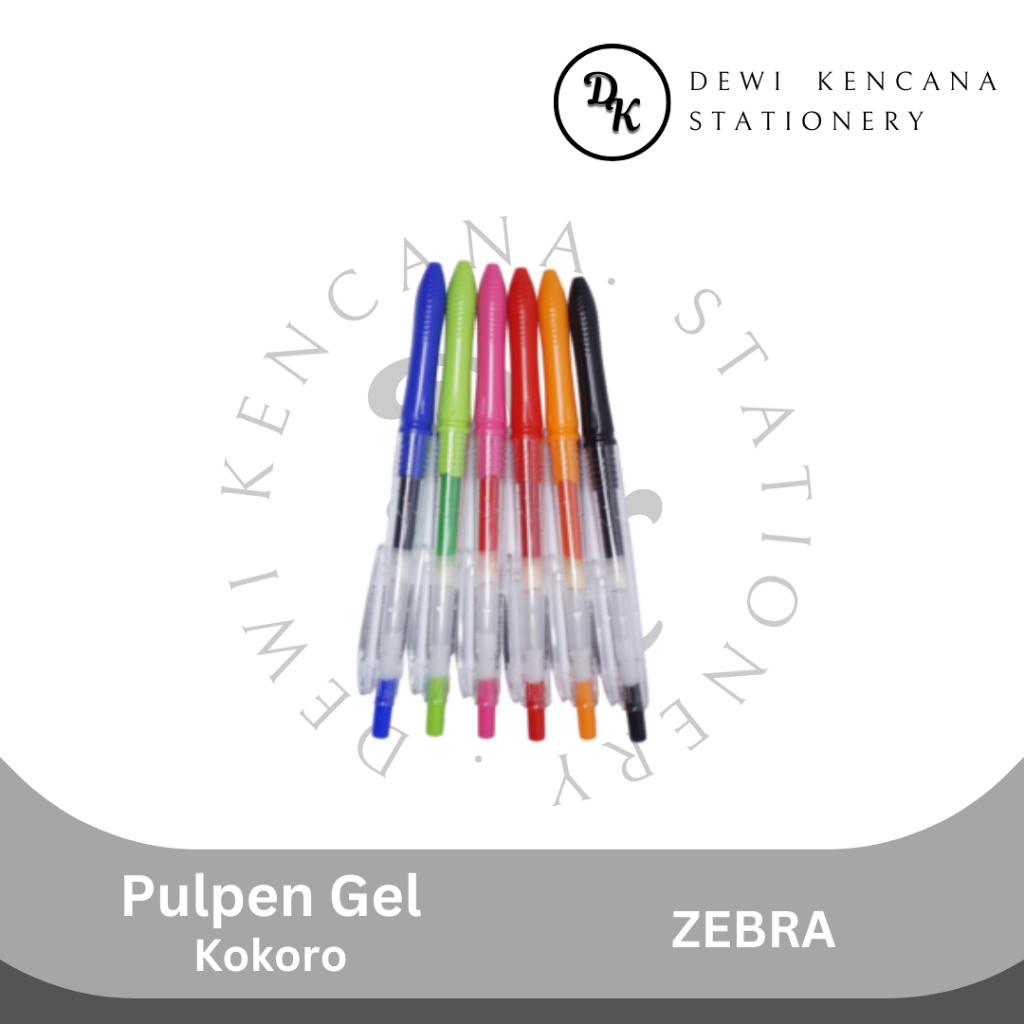 ปากกาเจล Kokoro / ZEBRA Kokoro 0.5 สีสันสดใส 1 ชิ้น