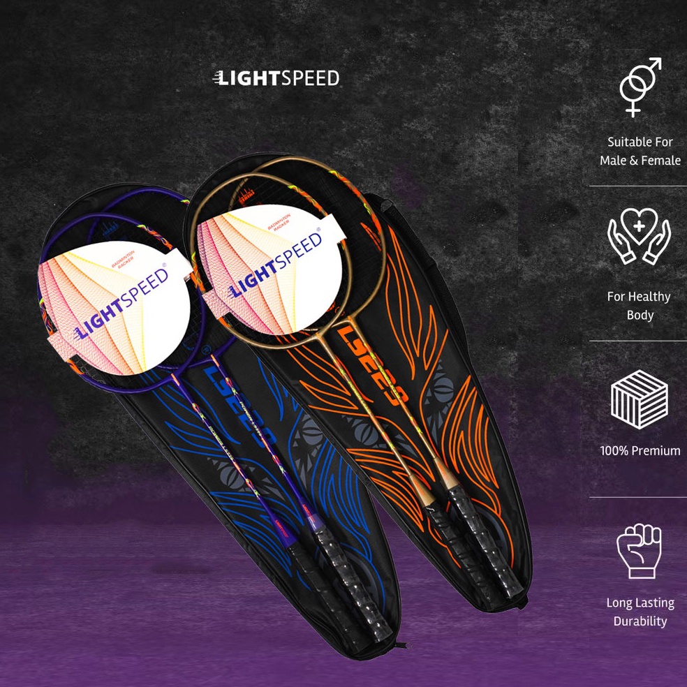 Best LIGHTSPEED BADMINTON CKET 229 BADMINTON CKETS ONTENTS 2 FREE BAG BADMINTON JOKSHUTTLECOCK BADMI