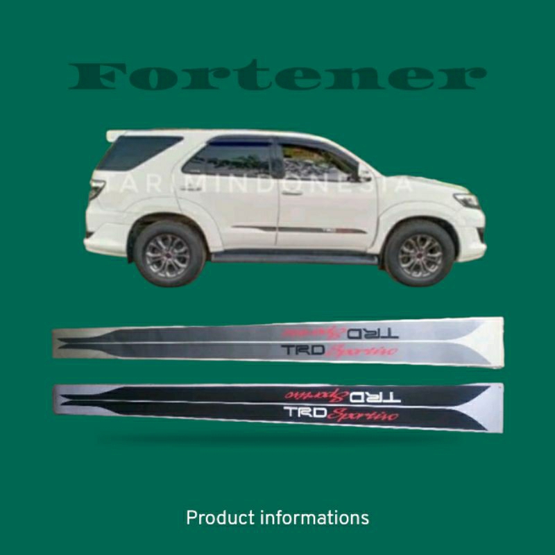 Old Fortuner Trd Sportivo Sticker/Old Fortuner 2003-2015 TRD Fortuner Sticker/Trd Sticker