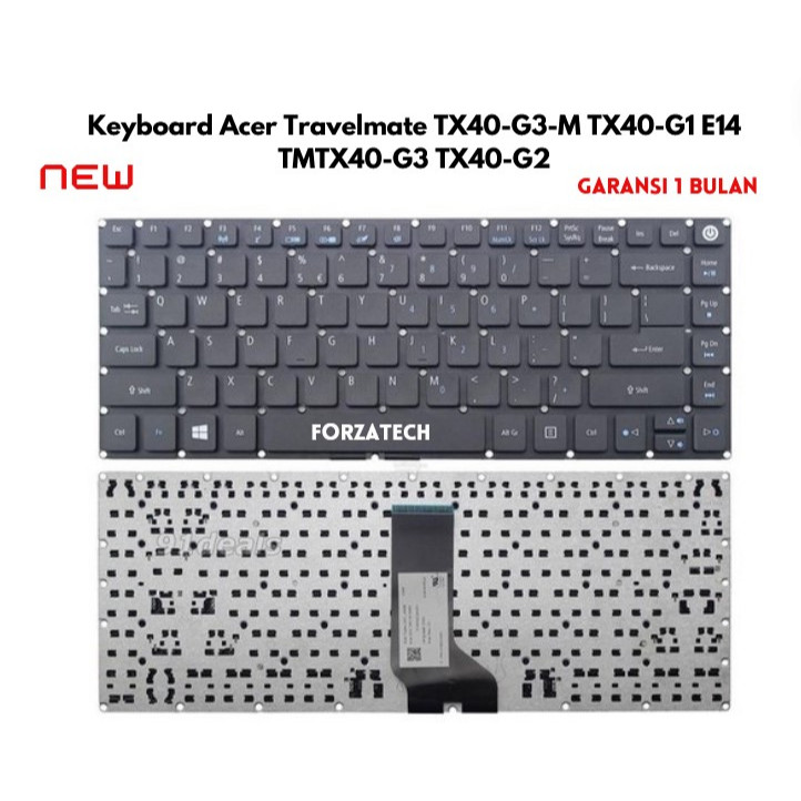 Acer Travelmate TX40-G3-M TX40-G1 E14 TMTX40-G3 TX40-G2 คีย์บอร์ดแล็ปท็อป ใหม่ มีประกัน