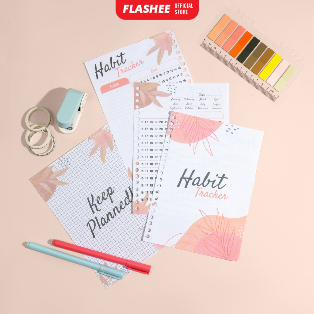 Loose Leaf Habit Tracker Habita Note Book