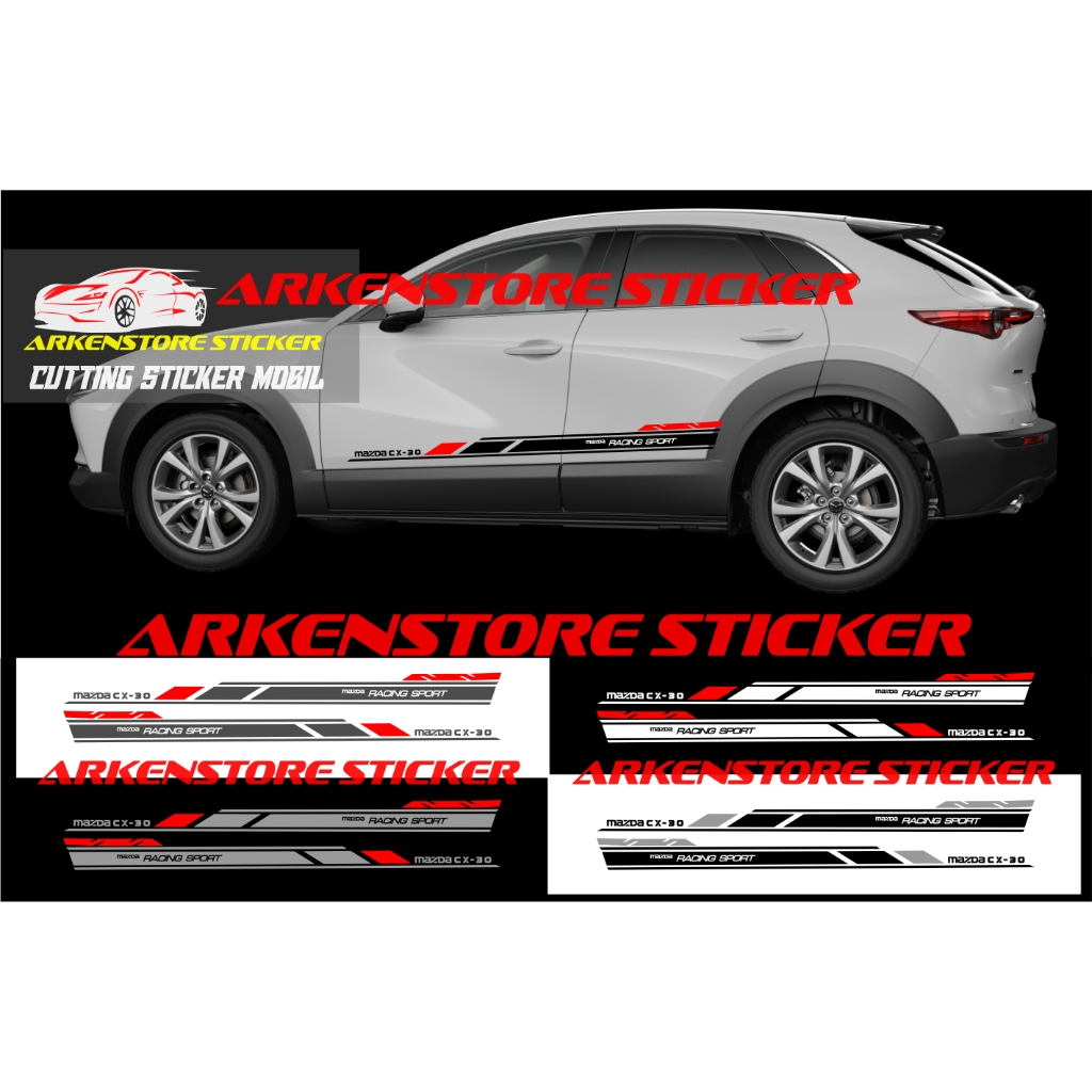 สติ๊กเกอร์ Mazda cx30, สติ๊กเกอร์ติดรถ Mazda CX 30, สติ๊กเกอร์รายการ Mazda CX-30