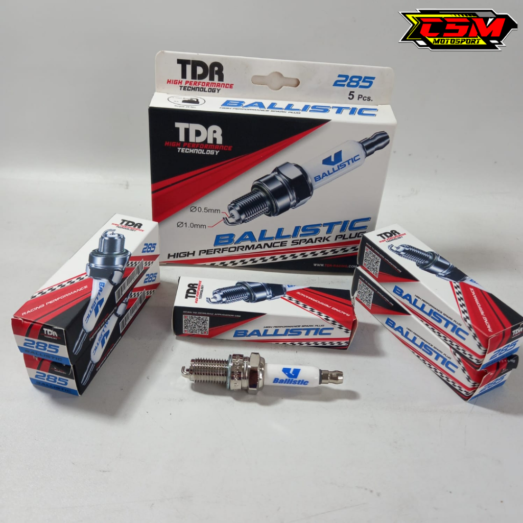 Tdr 285 หัวเทียน TDR BALLISTIC 285 GL TIGER SCORPIO หัวเทียน TDR ยี่ห้อ