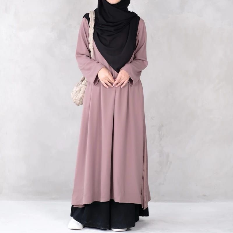 Noura dress / lesti abaya / gamis วัยรุ่นล่าสุด / viral เดรสธรรมดา เสื้อคลุมยาว ราคา ถูกที่สุด ดีลบีเคเค แกลเลอรีภาพที่ 6