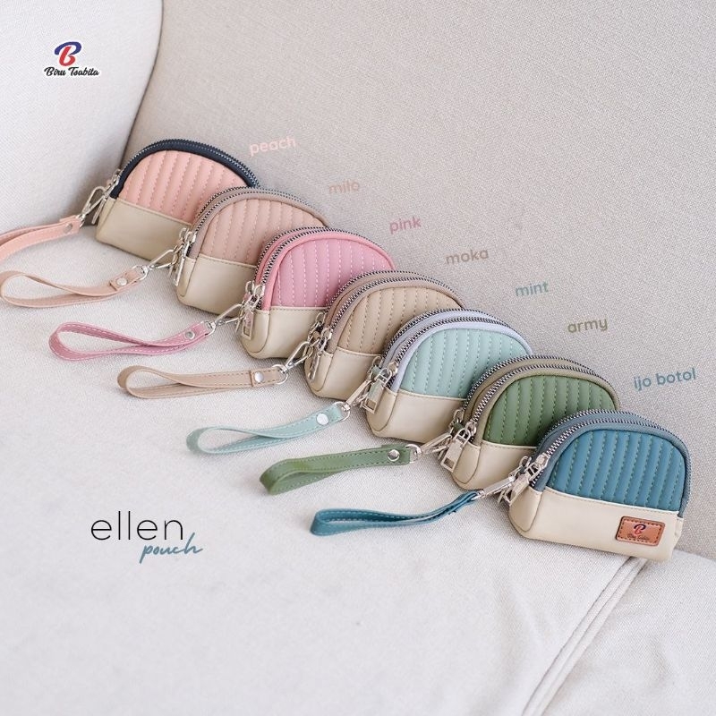 BY SHANA _ POUCH ELLEN BY BLUE TSABITA / ELLEN BLUE TSABITA COIN WALLET / ELLEN BLUE TSABITA POUCH