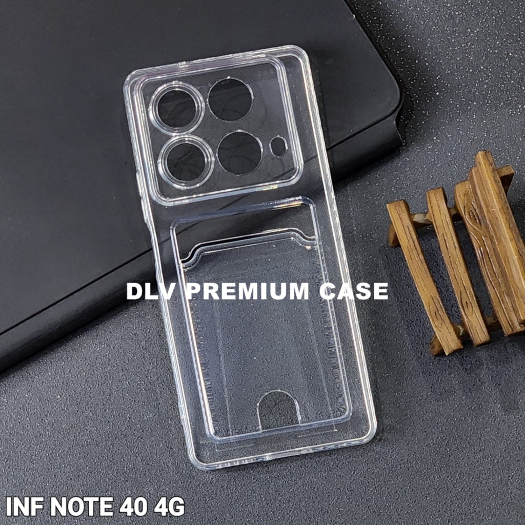 INFINIX NOTE 40 4G SOFTCASE CARD CASE CLEAR CARD SLOT CASE INFINIX NOTE 40 4G