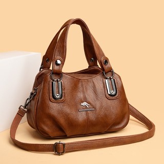 Tas Tangan Wanita Modern Multi-funksional Kapasitas Besar Tas Shoulder Umur Tengah Mom Bag Gift
