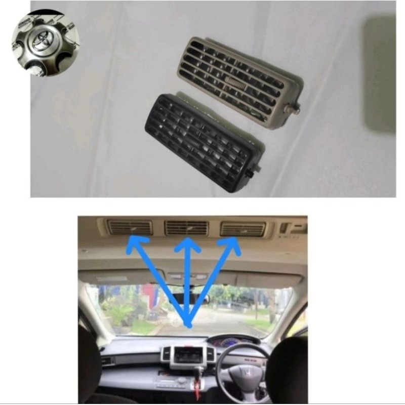 โบเวอร์คู่ กระจังหน้า AC สําหรับ Honda Freed Mobilio brv ราคาต่อชิ้น อะไหล่แท้