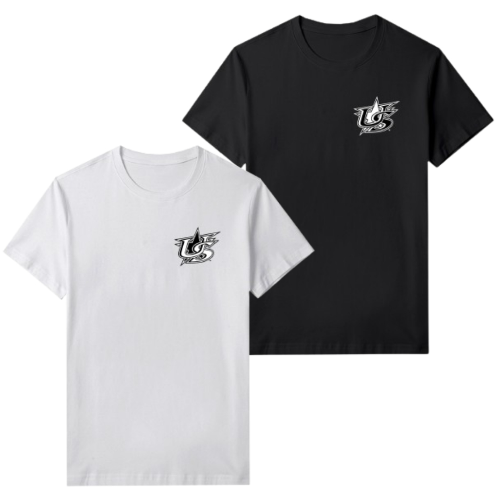 US United States Distro เสื้อยืด Regular Fit O คอแขนสั้นผ้าฝ้าย Combed 30s