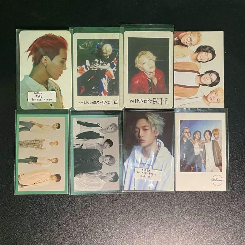 Winner PC Photocard Mino Take; Taaehyun Exit; Welcol Welcoming Collection; เรา; iKon Bobby