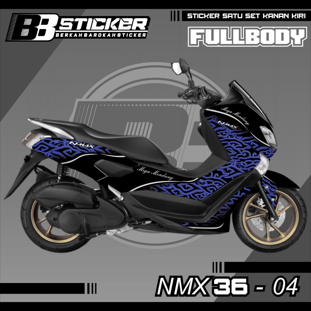 Yamaha NMAX 155 สติ๊กเกอร์รูปลอกเก่า CAN HOLOGRAM Fullbody 2015-2019 Nmx 37