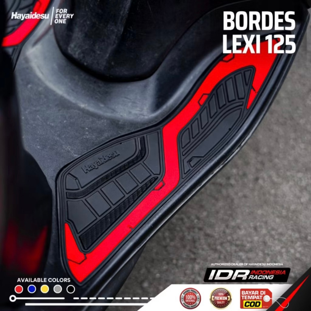 ฮายาเดซู ที่วางเท้าพรม Bordes Lexi 125 มอเตอร์จับบันไดพื้น Premium