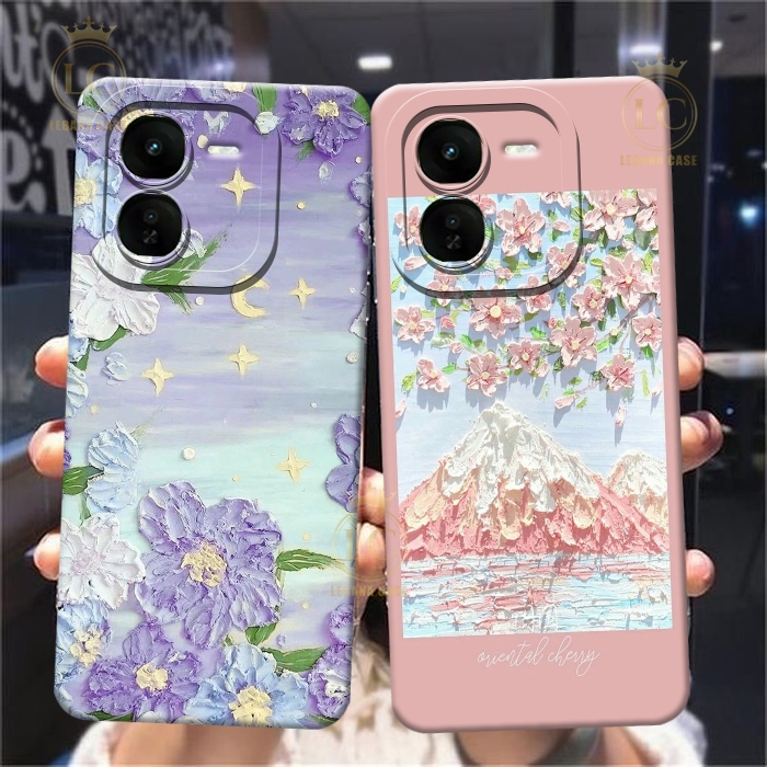 HP เคสล่าสุดสําหรับ Iqoo Z9x 2024 - Iqoo Z9x 5g Casing - เคสแฟชั่น Flower [B2.02] - เคสโทรศัพท์มือถื