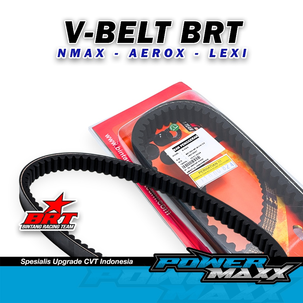 V-BELT VANBELT BRT ROLLER SET NMAX NEW AEROX LEXI Vbelt BRT Nmax Old CVT Racing BRT โดย powermaxx ra