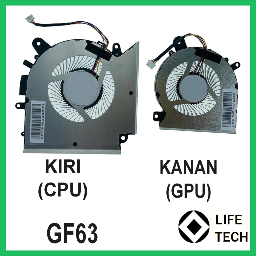 MSI GF63 GF65 พัดลมบาง, GF65 Thin 9SD, GF65 Thin 9SE, GF65 Thin 9SER, GF65 Thin 9SEXR, GF65 Thin 10S