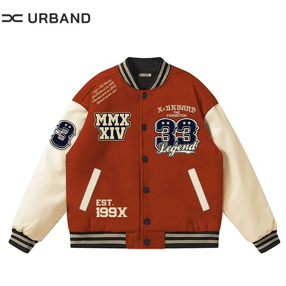 XA Varsity Jacket เสื้อตัวนอกเย็บปักถักร้อยเต็มรูปแบบ