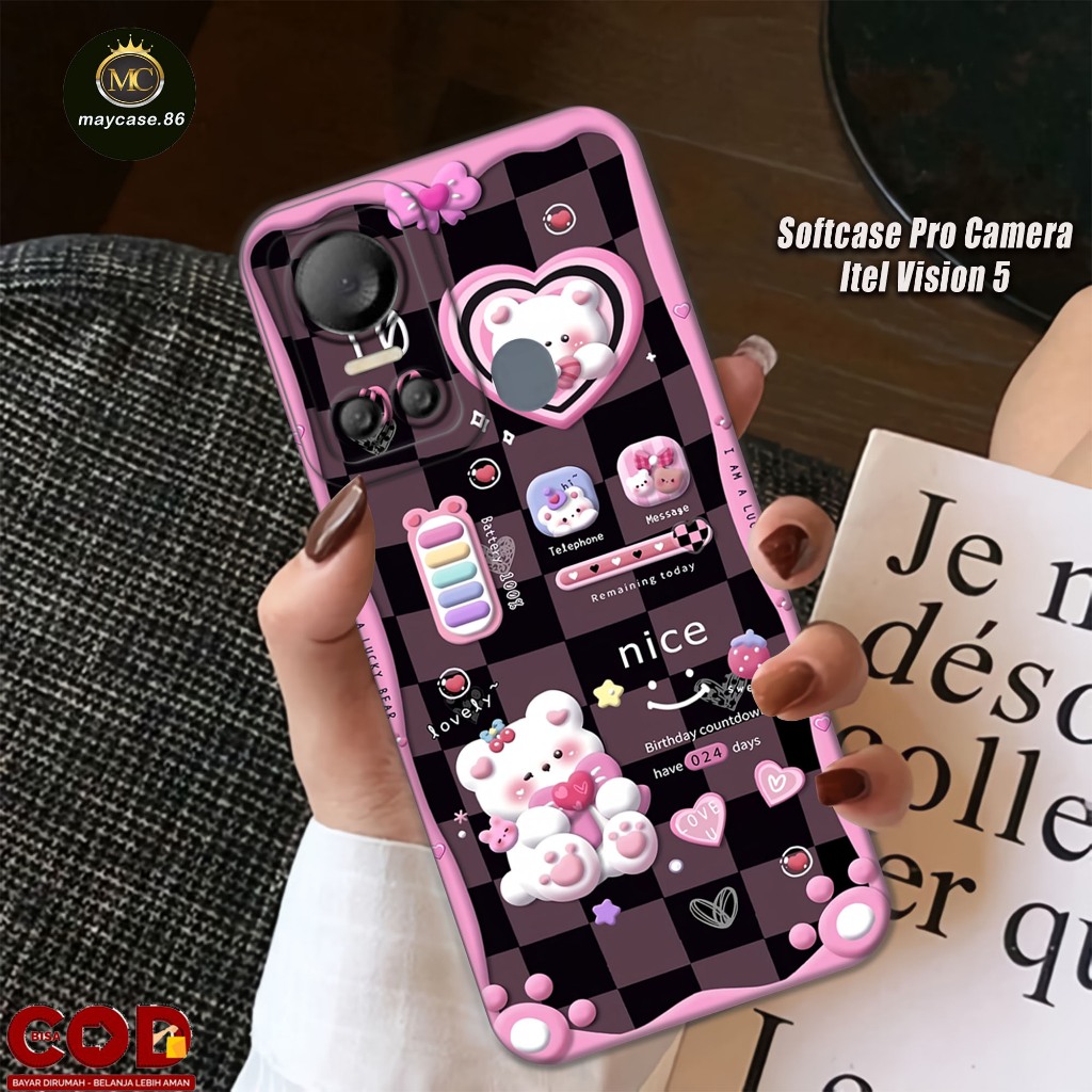 เคส HP Itel Vision 5 - เคสแฟชั่น Itel Vision 5 - เคส Softcase Itel Vision 5 - ตัวป้องกันโทรศัพท์ - เ
