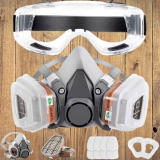 Masker Gas Respirator Industrial Mask Anti Virus Debu Racun Udara Pelindung dari Bahan Kimia Pabrik