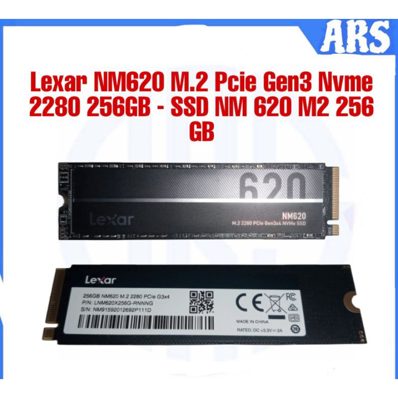 Lexar NM620 M.2 Pcie Gen3 Nvme 2280 256GB - SSD NM 620 M2 256 GB