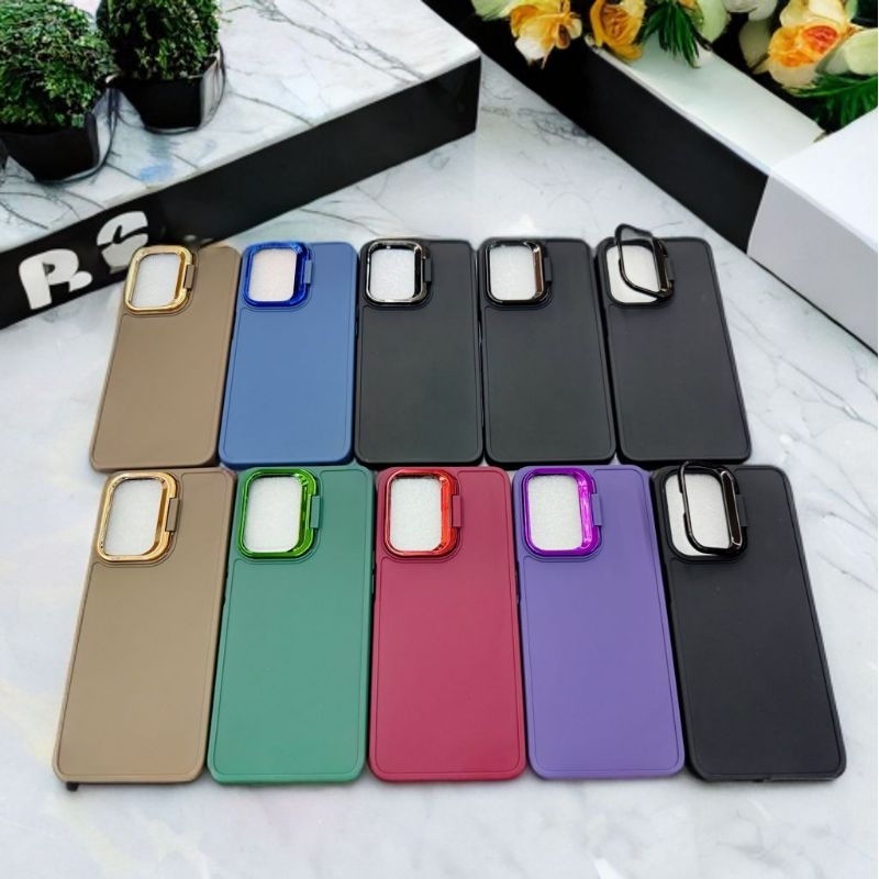 Softcase TPU Plus กล้องยืน Chrome Elegant Infinix Hot 9 Play Hot 10 Play Hot 11 Play Hot 30i Hot 40u