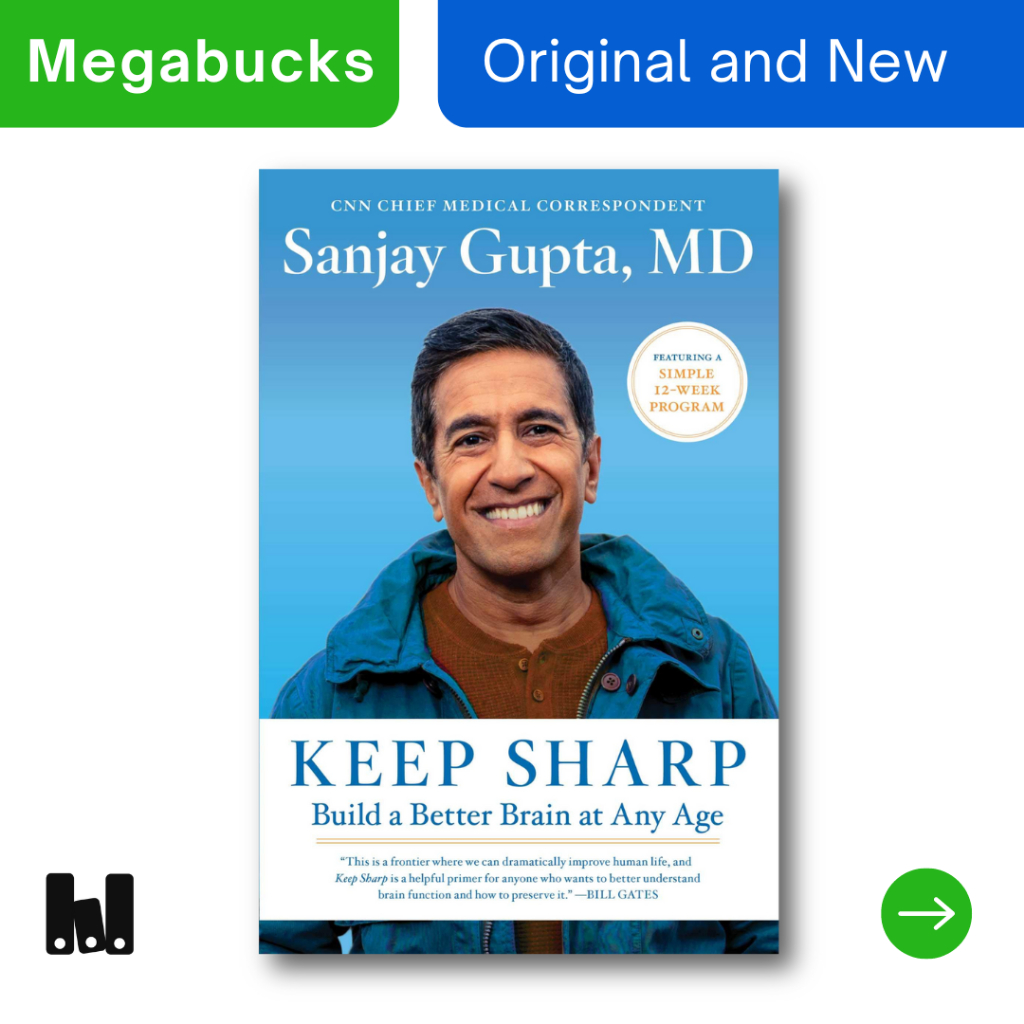 (Simon & Schuster) หนังสือนําเข้า Keep Sharp โดย Sanjay Gupta, MD ต้นฉบับภาษาอังกฤษ