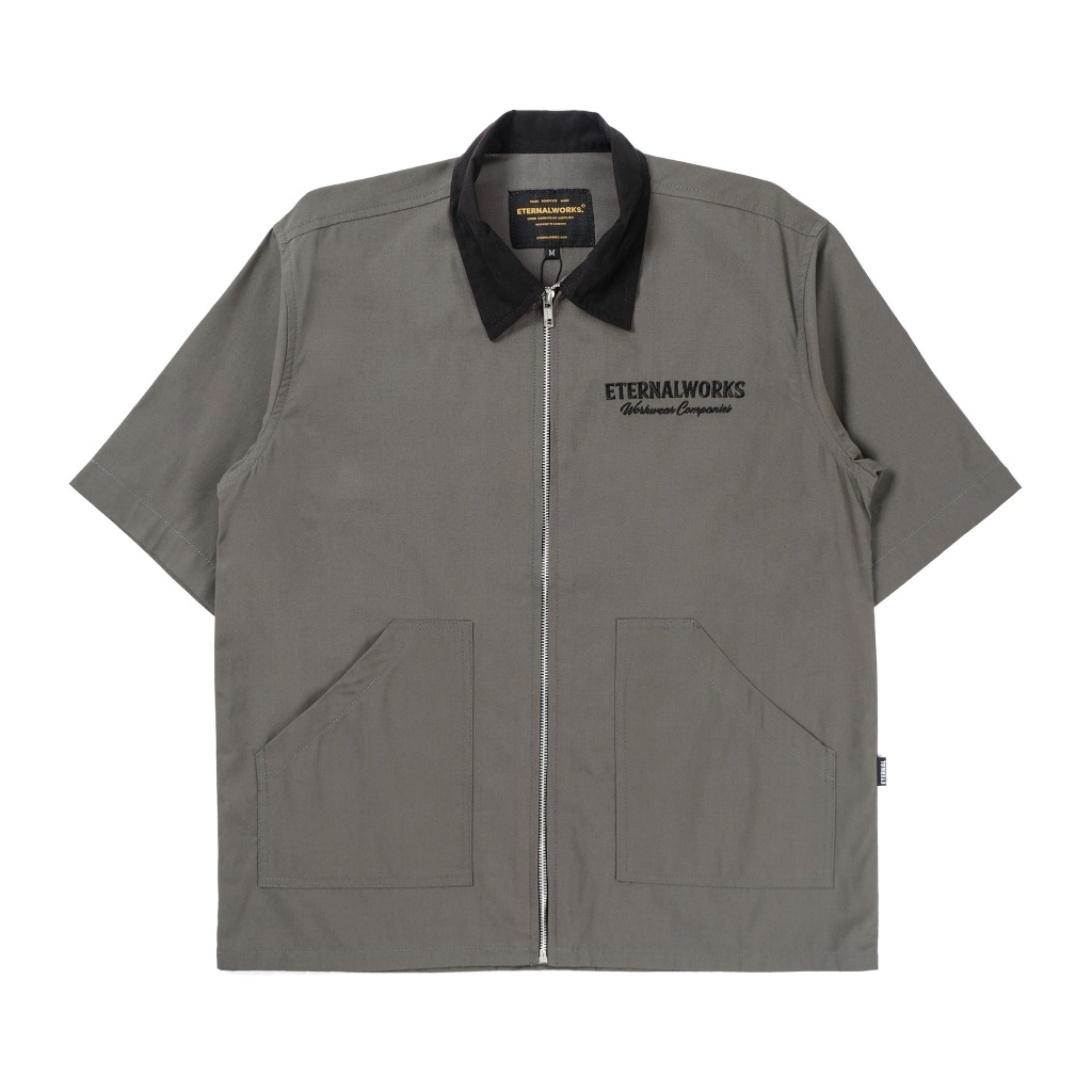 ETERNALWORKS - Homeland Grey Zipper Workshirt