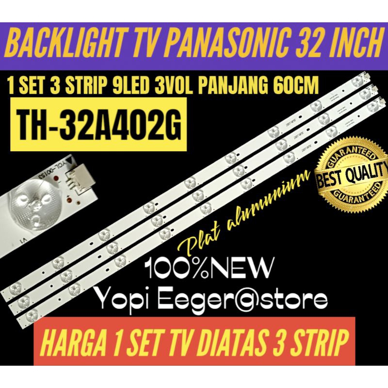 PANASONIC 32 นิ้ว LCD TV BACKLIGHT TH-32A402G 32 INCH TV BACKLIGHT