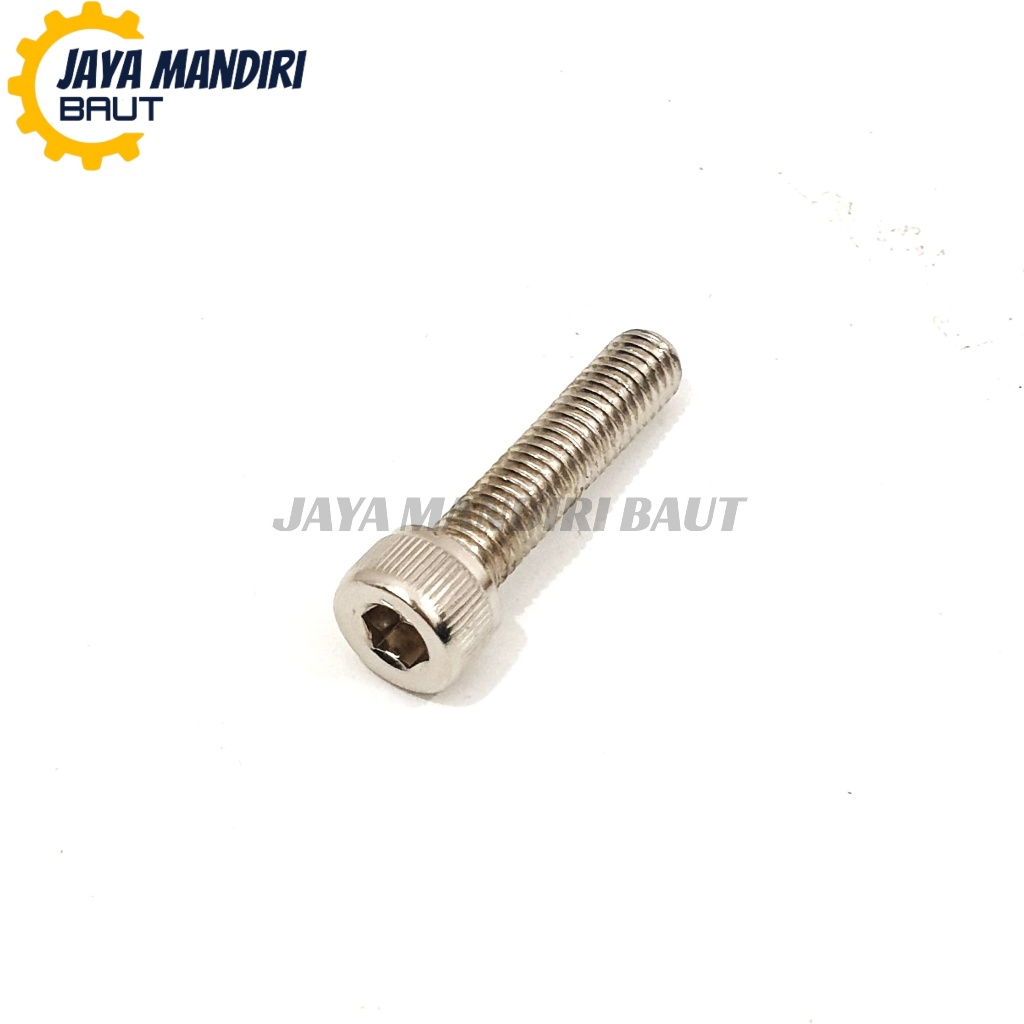 M8 x 35 Nickel L Bolt L6 Key ด้ายละเอียด 12 8x35 ความยาว 35 มม. นิกเกิล