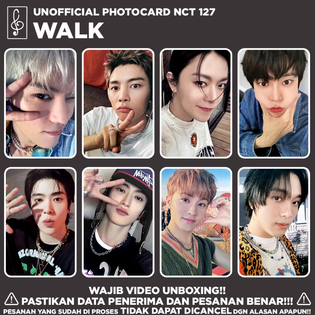 [NCT127] WALK PHOTOCARD UNOFFICIAL