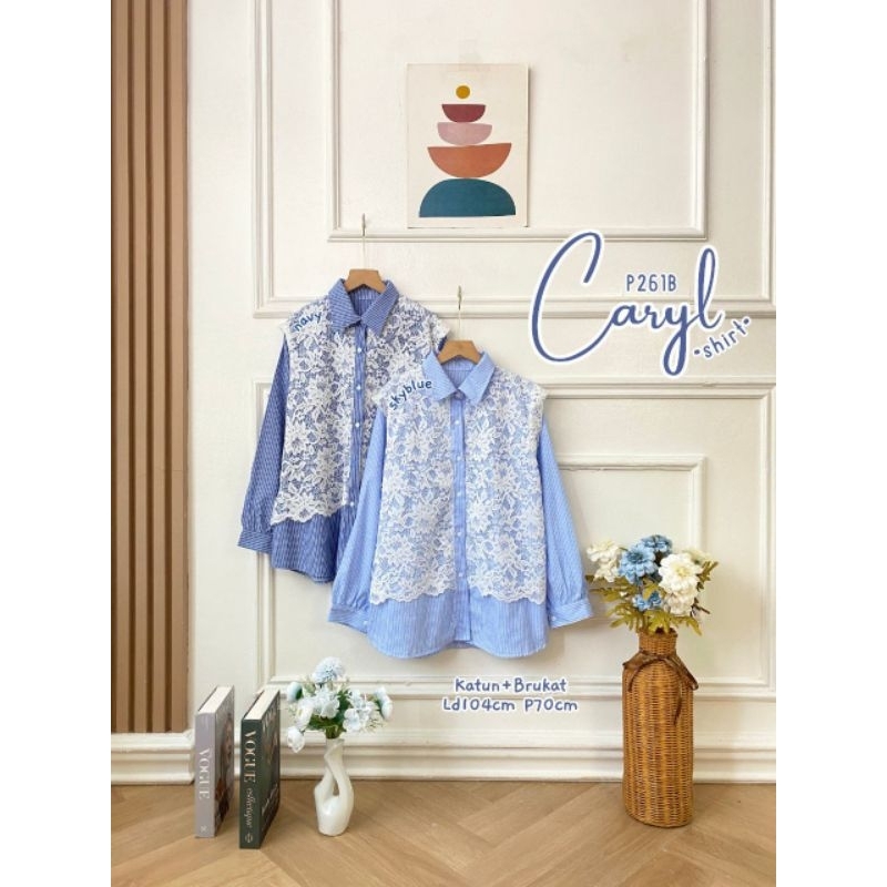 ขายส่งเสื้อ Caryl P261B ผ้าฝ้าย zara shalria brukat Ld 104