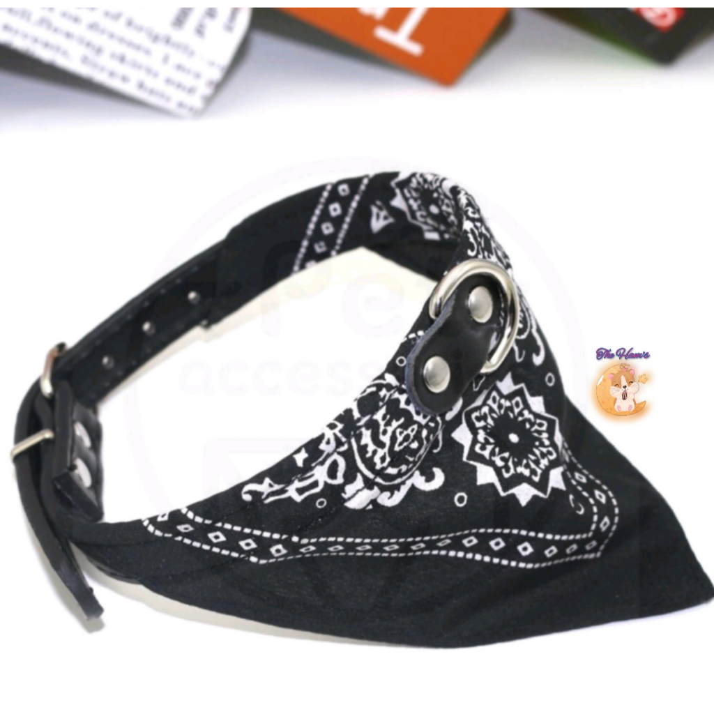 (The Hams) Large Bandana Necklace Scarf Dog Cat Rabbit Ferret Scarf | ผ้าพันคอ Bandana Motif | อุปกร