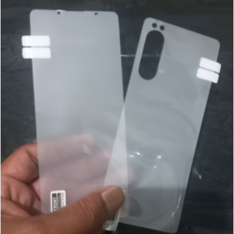 Hydrogel Matte Sony Xperia 5ii Mark 2 Full Set Au docomo SoftBank Global Black Matte Matte