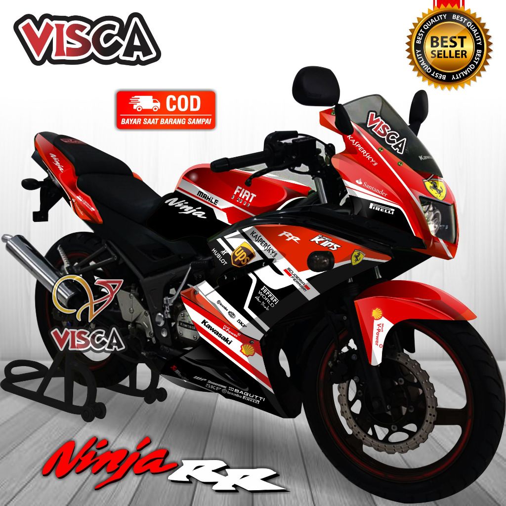 Decal Ninja RR 150 Full Body สติกเกอร์ Ninja RR 150 Full Body Striping Ninja RR ใหม่ Ferrari