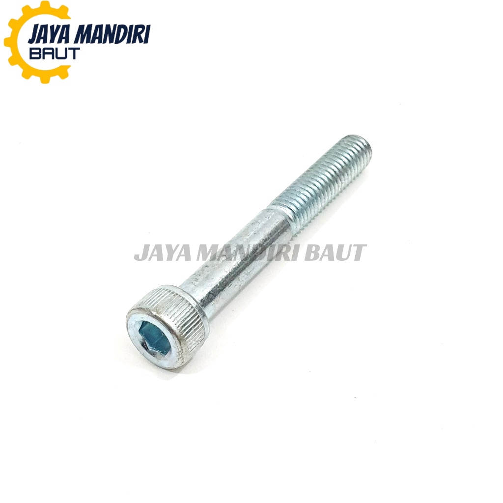 สีขาว L Bolt M8 x 50 L6 Key 1.25 ด้าย 12 8x50 ความยาว 50 มม. สังกะสี