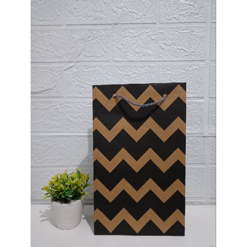 ZIGZAG WAFER ถุงกระดาษ 15X7X25