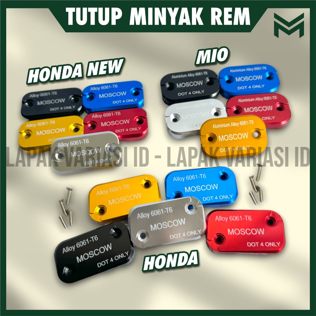 ฝาครอบ MASTER ฝาครอบเบรค MOSCOW YAMAHA HONDA NMAX AEROX LEXI BEAT VARIO MIO วัสดุอลูมิเนียม FULL CNC เบรคน้ํามันหมวกอุปกรณ์มอเตอร์ไซค์ Variations YAMAHA HONDA UNIVERSAL ใช้ MIO VARIO BEAT Tojiro NMAX PCX ADV GENIO STYLO SP