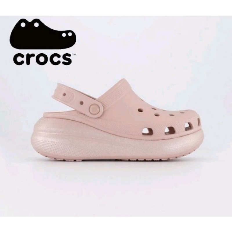 Crocs Classic Crush Shimmer clog รองเท้าแตะผู้หญิง/Crocs Crush Shimmer clog รองเท้าแตะผู้หญิง/รองเท้