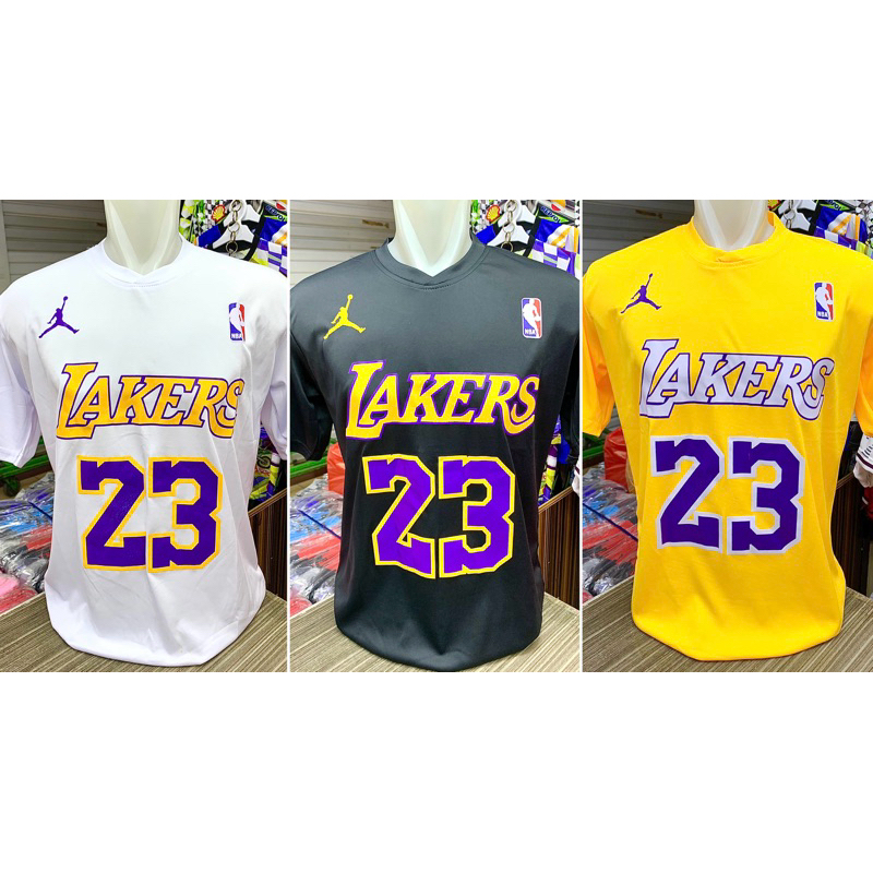 BASKETBALL Tshirt เสื้อเชิ้ตแขนสั้น BASKETBALL LAKERS 23 Size L สีท้องถิ่น