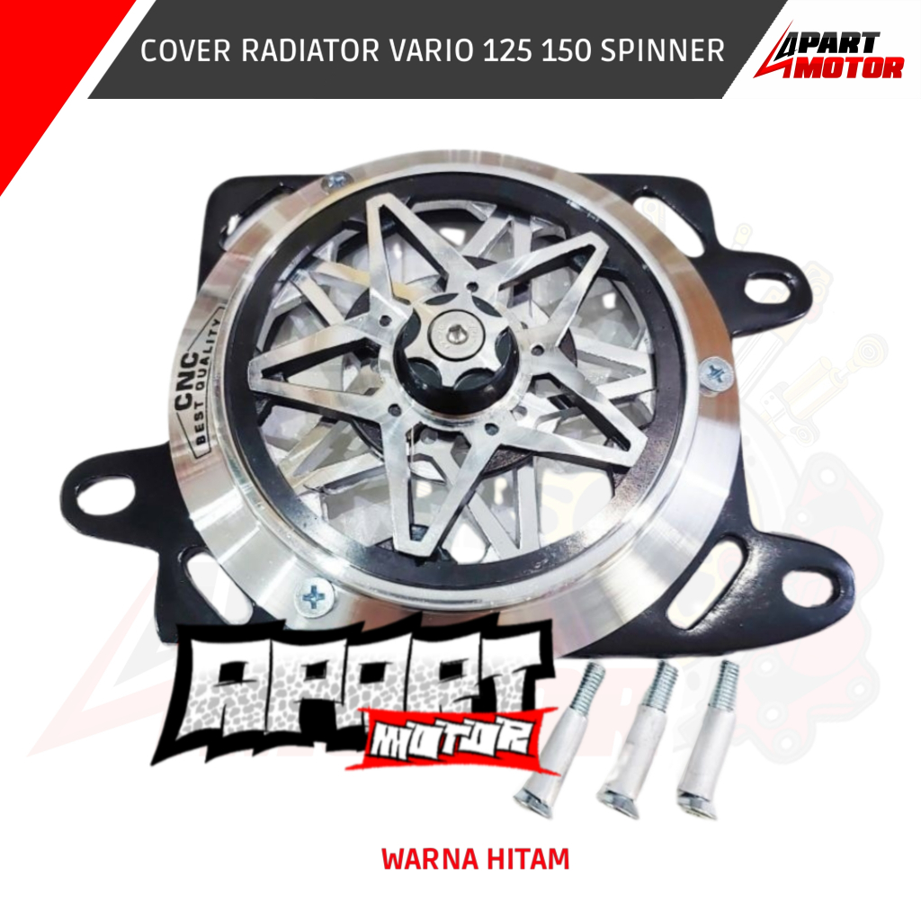 ฝาครอบหม้อน้ํา Vario 125 PCX 150 ADV 150 ชุด Spinner Star CNC คุณภาพวัสดุอลูมิเนียม