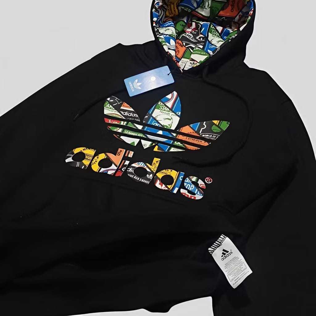 | Adidas Hoodie Jacket แท็กเต็ม unisex คุณภาพสูงฟรีถุงกระดาษ