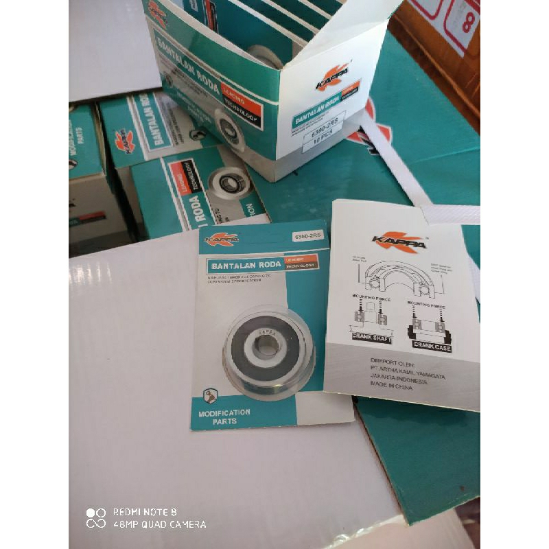BEARING 6300 2RS KAPPA / LAHAR KAPPA 6300 2RS / FRONT WHEEL BEARING MIO AND GOOD