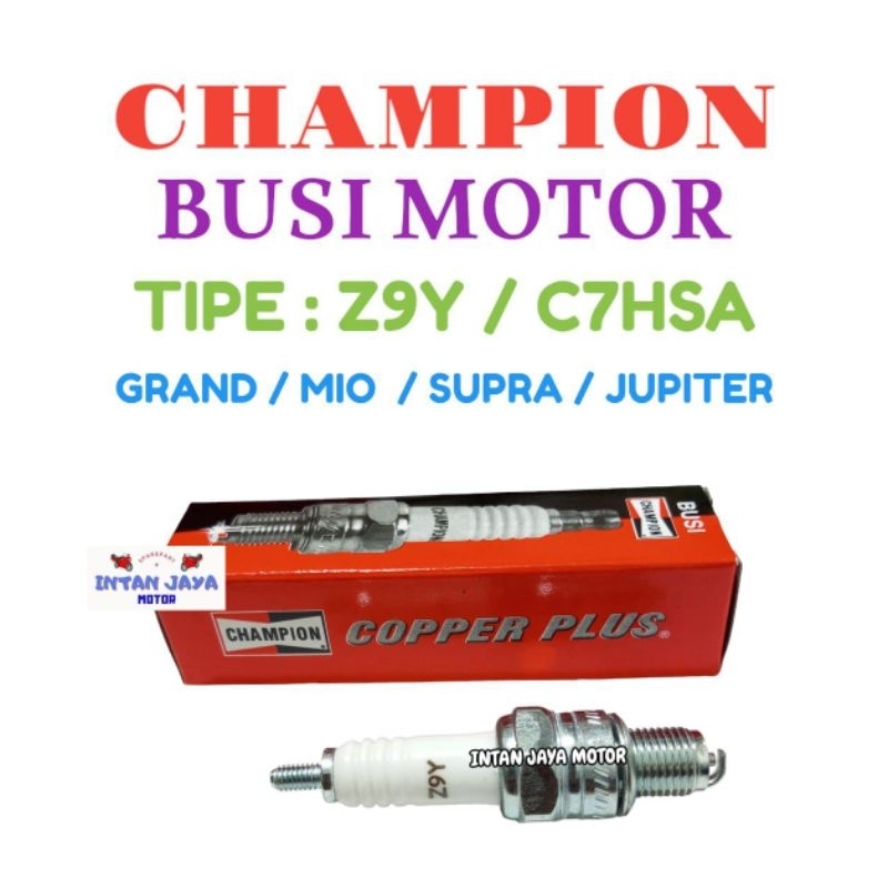 1 PCS CHAMPION Z9Y / C7HSA ORIGINAL MOTORCYCLE SPARK PLUG GRAND MIO SUPRA JUPITER MOTORCYCLE SPARK P