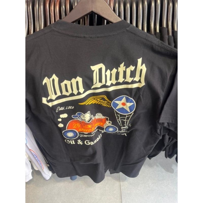 เสื้อยืด Vondutch 1064 สีดํา