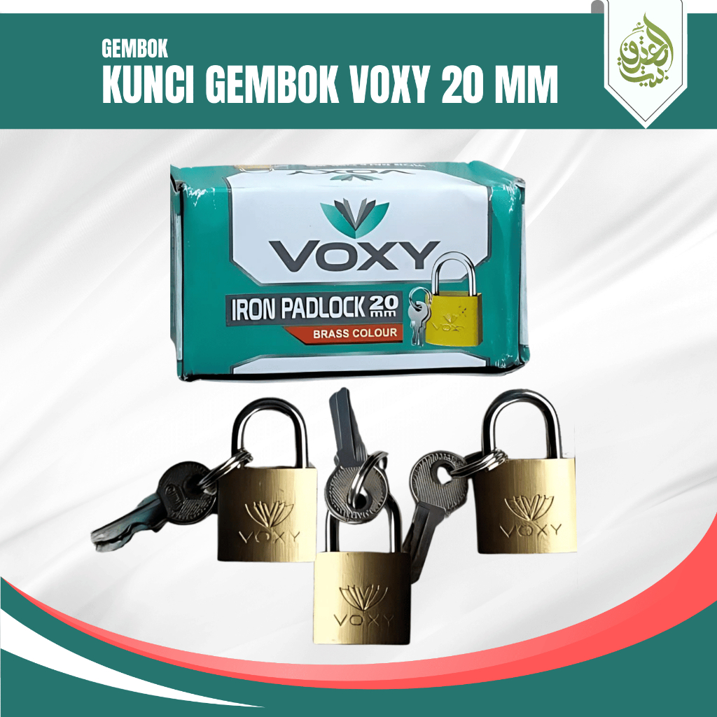 กุญแจกระเป๋าเดินทาง Voxy ทองเหลืองขนาดเล็ก | กุญแจเหล็ก 20มม. [ชิ้น]