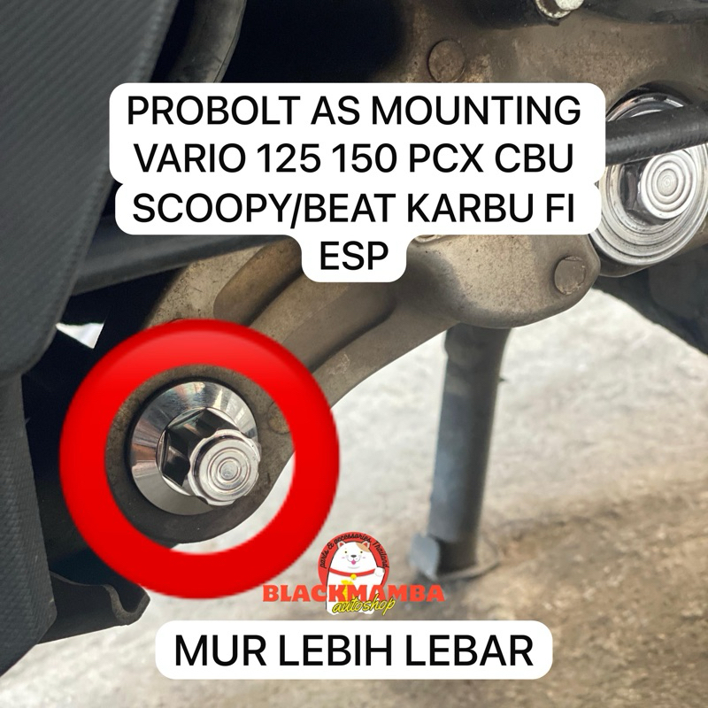 AS MOUNTING VARIO 150 125 PCX CBU BEAT SCOOPY สแตนเลส
