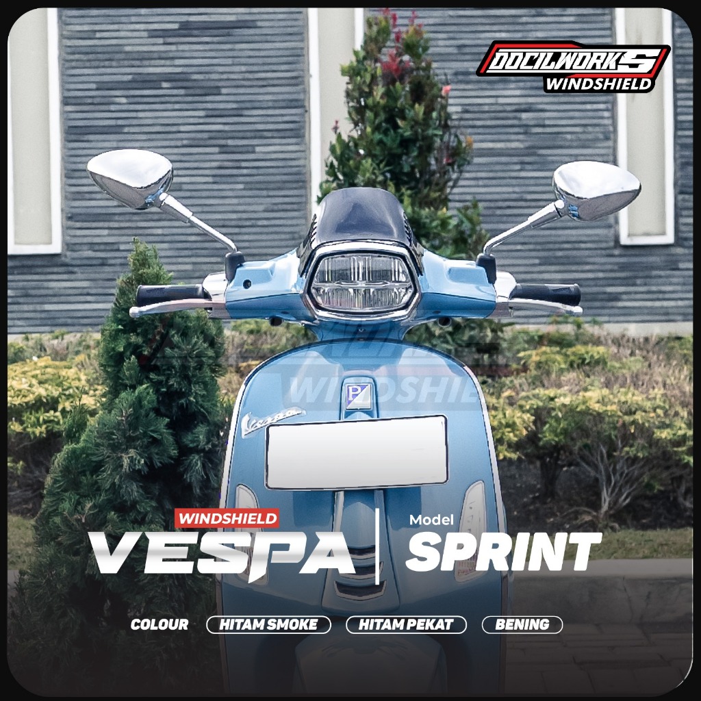 Doclickas - Sprint Vespa กระบังหน้ากระจกหน้ารถ